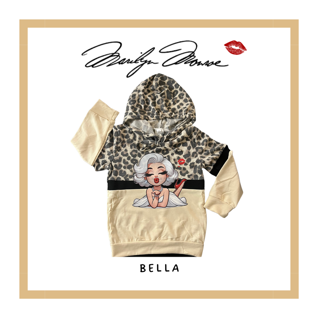 Bella Marilyn Monroe  Leopard Hoodie