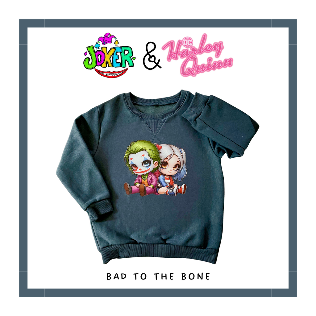 Bad to the Bone Joker & Harley Quinn Pullover